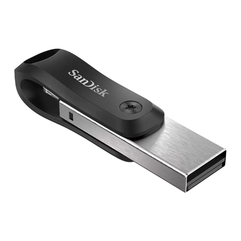SanDisk 64GB iXpand Flash Drive Go for iPhone (USB-A and Lightning) Dual Flash Drive SDIX60N-064G-GN6NE 772-4485