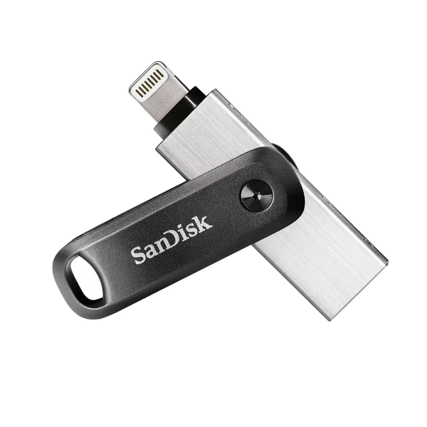 SanDisk 128GB iXpand Flash Drive Go for iPhone (USB-A and Lightning) dual-purpose flash drive SDIX60N-128G-GN6NE 772-4234