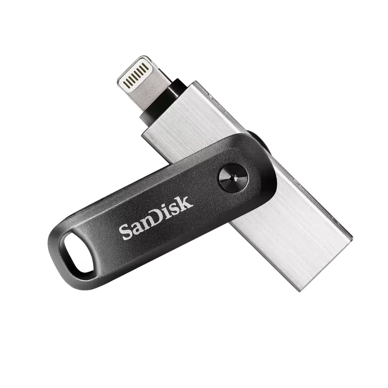 SanDisk 64GB iXpand Flash Drive Go for iPhone (USB-A and Lightning) Dual Flash Drive SDIX60N-064G-GN6NE 772-4485