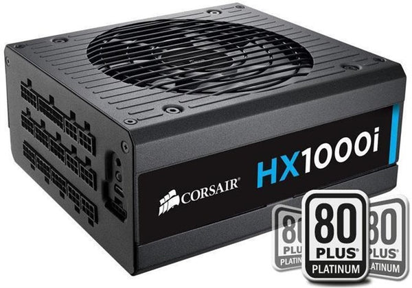 CORSAIR 1000W HX1000I ATX3.0 80Plus Platinum Full Modular Ultra-Low Noise Platinum Power Supply (CP-9020259-UK) 