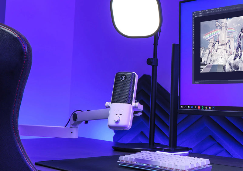限時優惠】Elgato Wave Mic Arm LP White 白色矮版麥克風懸臂