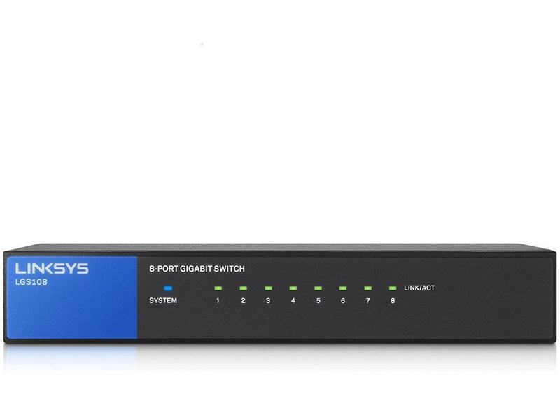 Linksys LGS108-AP 8 Port Gigabit Unmanaged Switch (5 year)