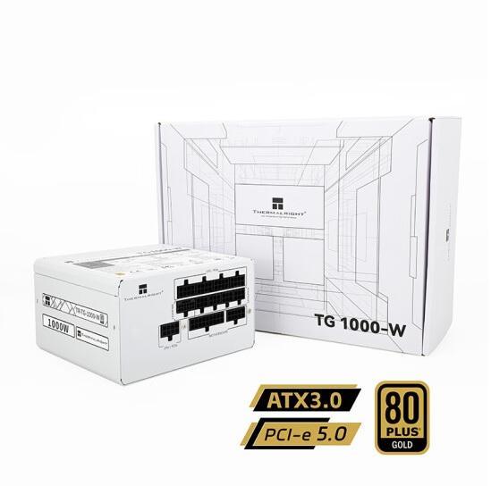 Thermalright 1000W TG1000 White 白色 PCIE 5.0 ATX 3.0 80Plus Gold Full Modular Power Supply