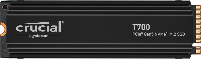 Crucial 1TB T700 w/Heatsink CT1000T700SSD5 PCIe Gen5 NVMe M.2 SSD