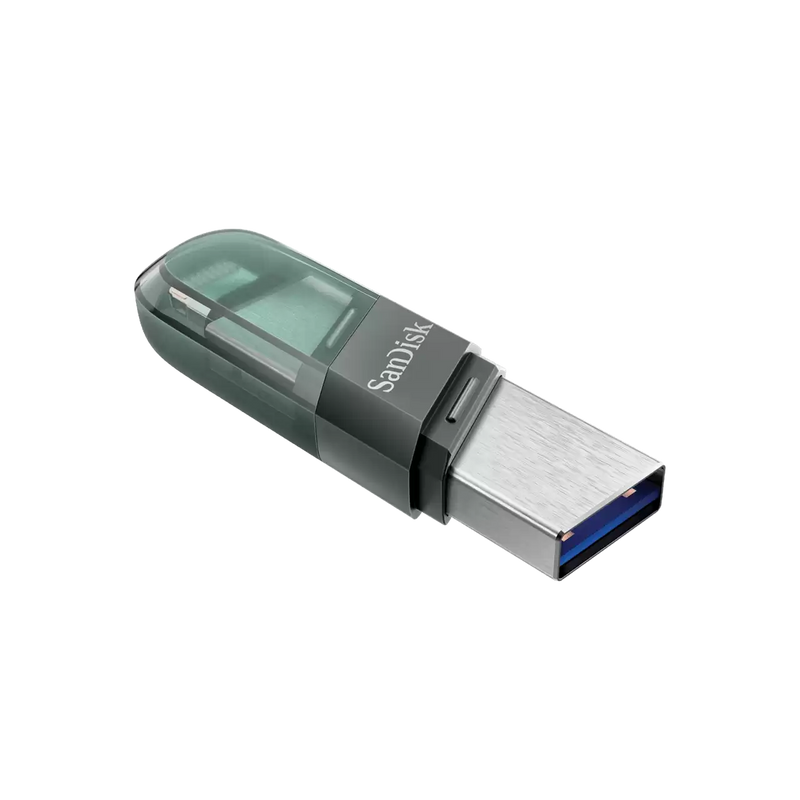 SanDisk 128GB iXpand Flash Drive Flip for iPhone (USB-A and Lightning) dual-purpose flash drive SDIX90N-128G-GN6NE 772-4420