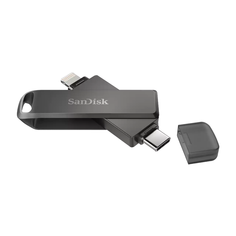 SanDisk 64GB iXpand Flash Drive Luxe for iPhone and USB Type-C (USB-C and Lightning) Dual Flash Drive SDIX70N-064G-AN6NN 772-4440