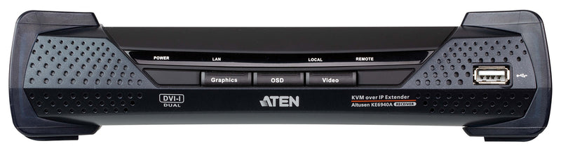 ATEN KE6940AR DVI KVM Dual View Audio Over IP Extender - Rx