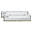 KLEVV Fit V White 白色 DDR5 32GB (2x16GB) 6000MHz CL30 Memory SK Hynix Chip AMD EXPO & Intel XMP 3.0 (FV16X2-KD5AGU880-60A300F)