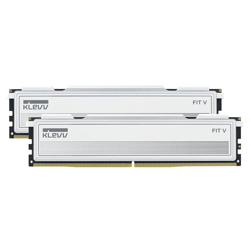 KLEVV Fit V White 白色 DDR5 32GB (2x16GB) 6000MHz CL30 Memory SK Hynix Chip AMD EXPO & Intel XMP 3.0 FV16X2-KD5AGU880-60A300F