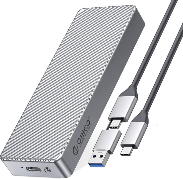 ORICO Aluminum USB3.2 Gen2X2 20Gbps M.2 M-Key NVME SSD Enclosure [M213C3-G4] 