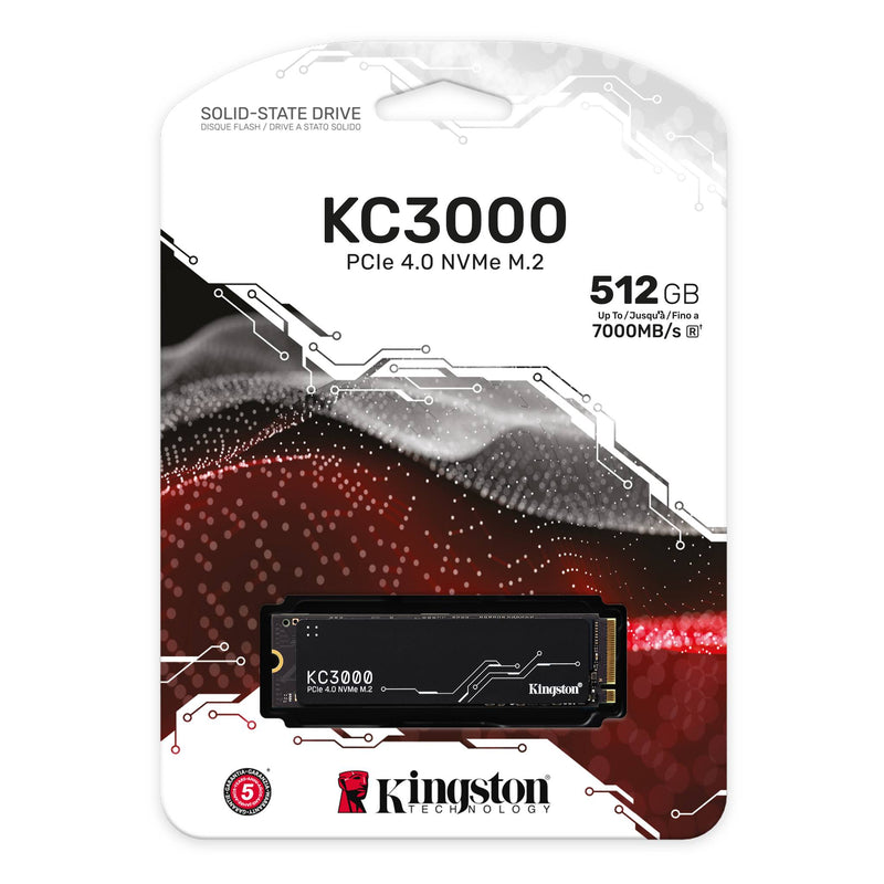 Kingston 512GB KC3000 SKC3000S/512G M.2 2280 PCIe Gen4 x4 SSD