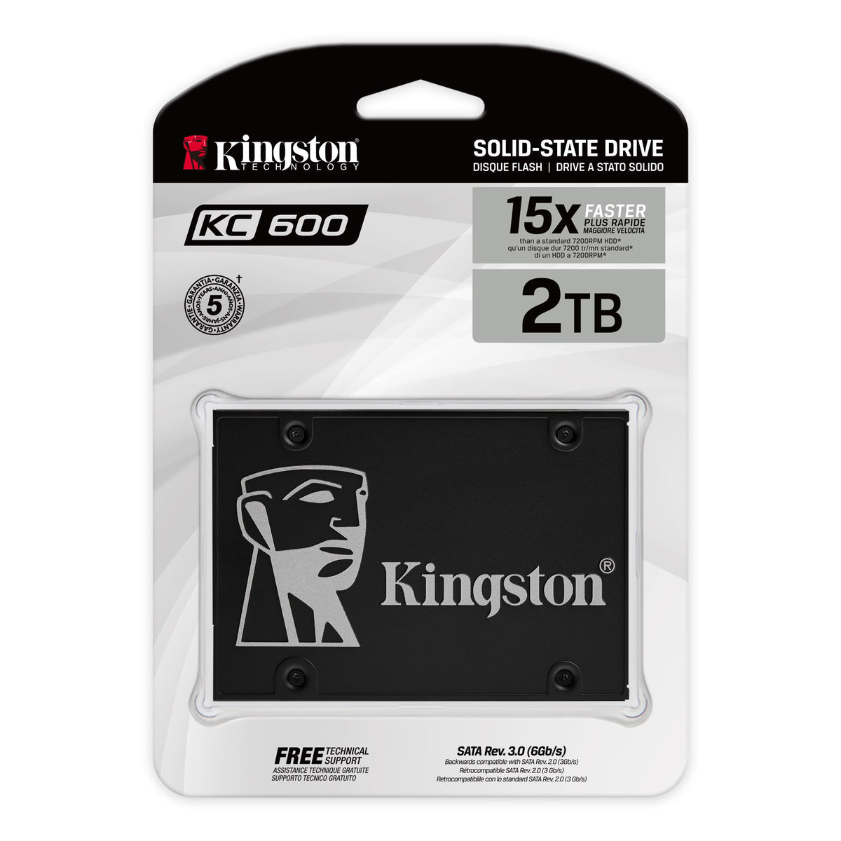 Kingston 2TB KC600 SKC600/2048G 2.5