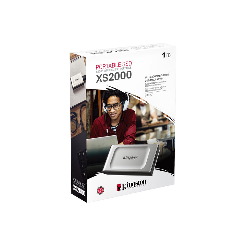 Kingston 1TB XS2000 USB Type-C 3.2 Gen 2x2 Portable SSD SXS2000/1000G