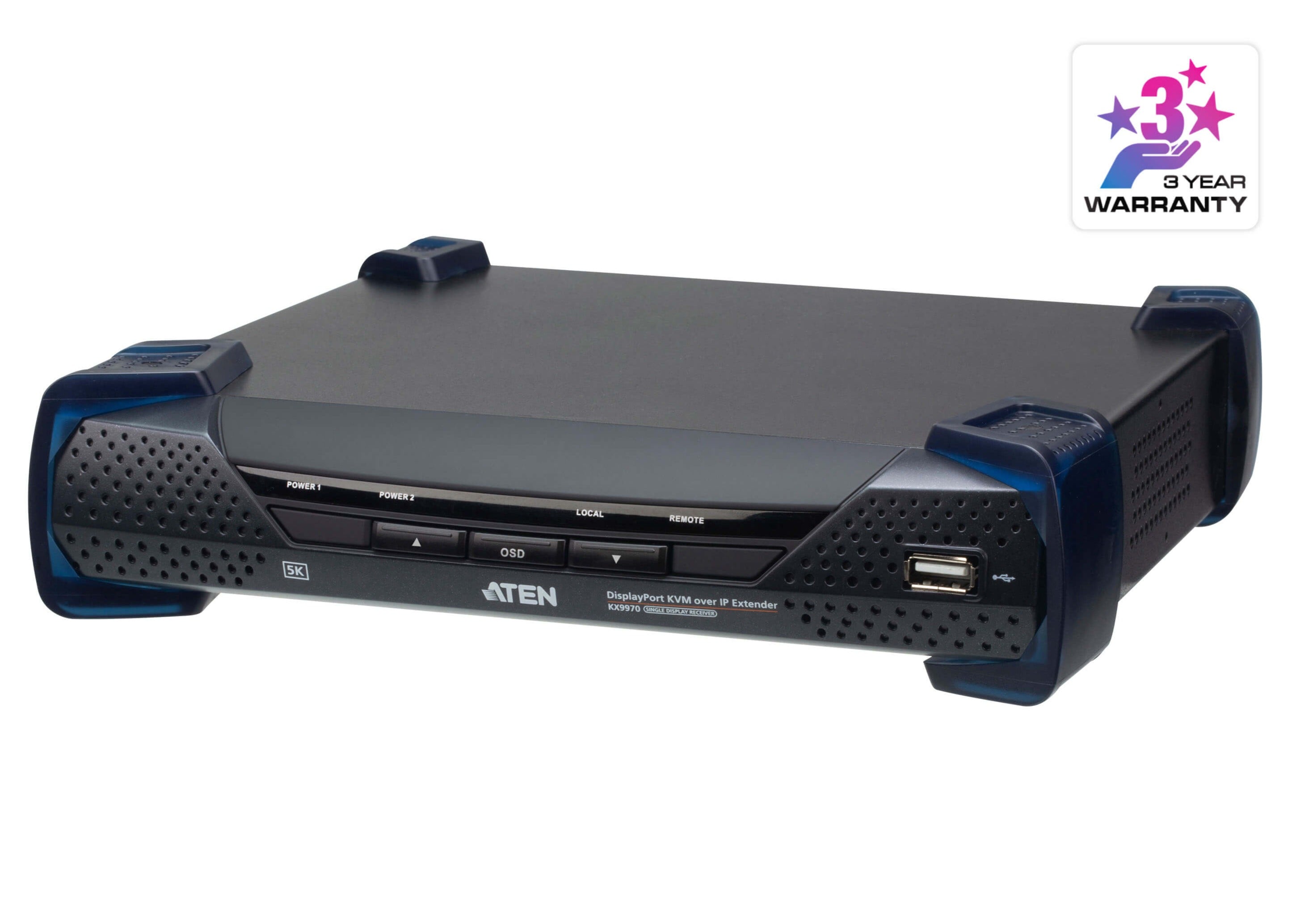 ATEN KX9970R 5K DP Audio KVM over IP Extender w/ 10G GE + Dual 10G SPF