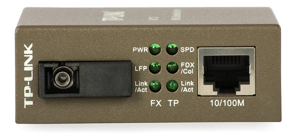 TP-Link MC111CS 10/100 Mbps RJ45 to 100 Mbps Single-mode SC WDM Bi-Directional Fiber Converter (TP-NE-MC111CS)