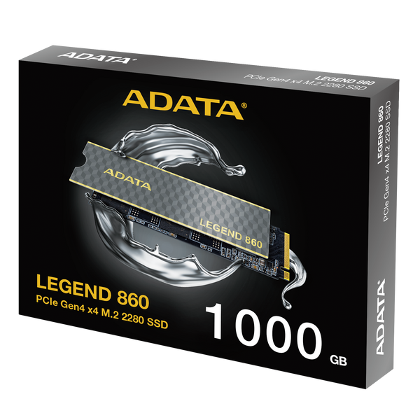ADATA 1TB LEGEND 860 SLEG-860-1000GCS M.2 2280 PCIe Gen4 x4 SSD 