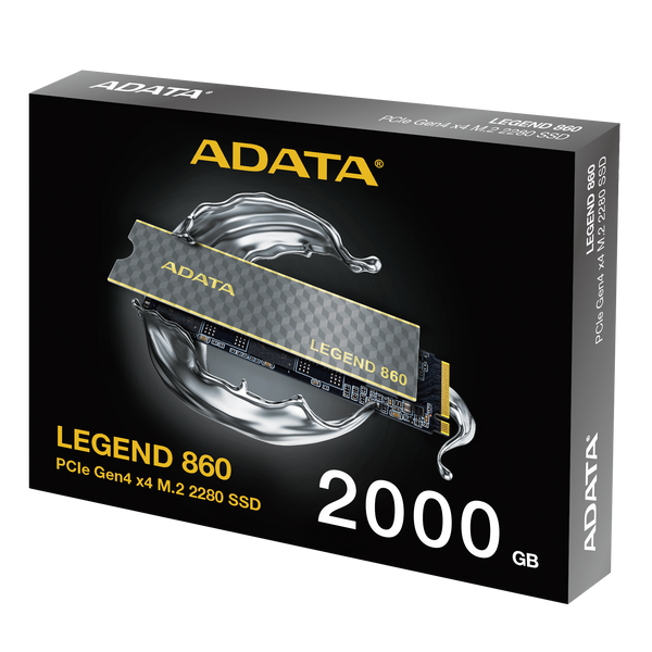 ADATA 2TB LEGEND 860 SLEG-860-2000GCS M.2 2280 PCIe Gen4 x4 SSD 