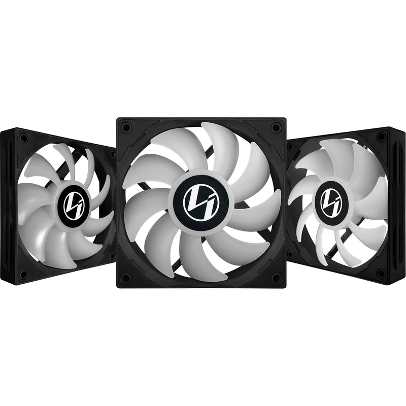 LIAN LI Galahad AIO ST120 RGB PWM 3 x Fan Kit with RGB Controller 12cm Case Fan ST120-3B