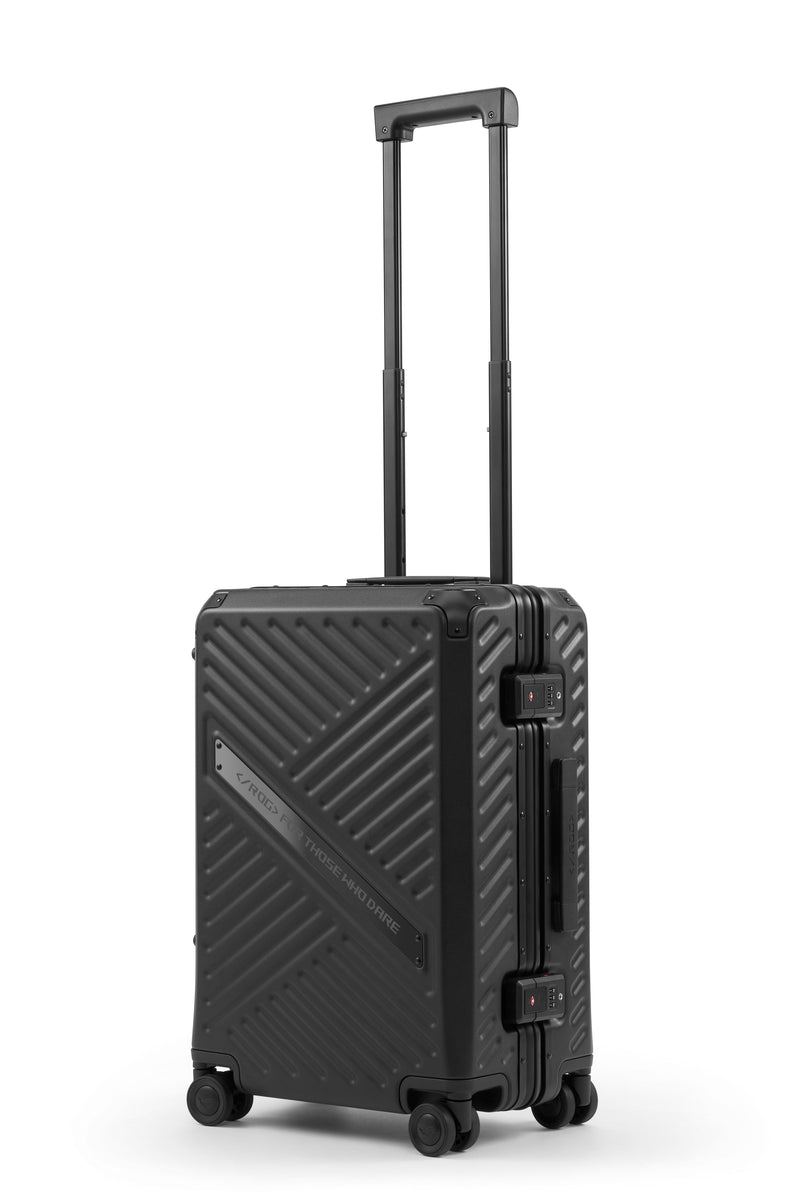 ASUS ROG SLASH 20-inch carry-on case delivers all your gear safely to its destination and can accompany you wherever you go - BT3700 ROG SLASH SUITCASE/BK