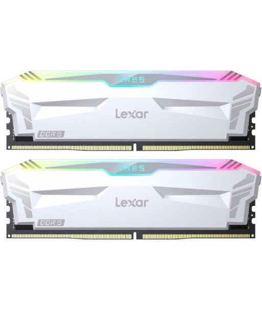 Lexar 32GB Kit (2x16GB) ARES RGB White 白色 LD5EU016G-R6400GDWA DDR5 6400MHz Memory (AMD EXPO & Intel XMP 3.0)