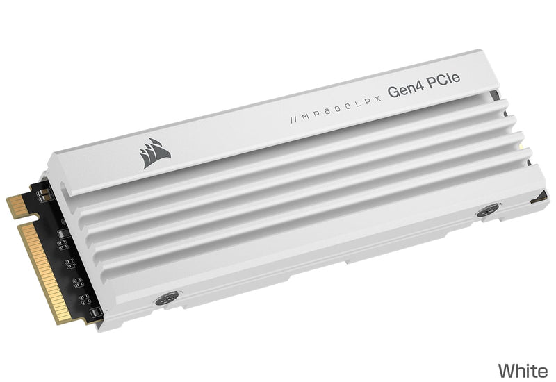 Corsair 2TB MP600 PRO LPX White 白色 w/Heatsink CSSD-F2000GBMP600PLPW M.2 2280 PCIe Gen4 x4 SSD