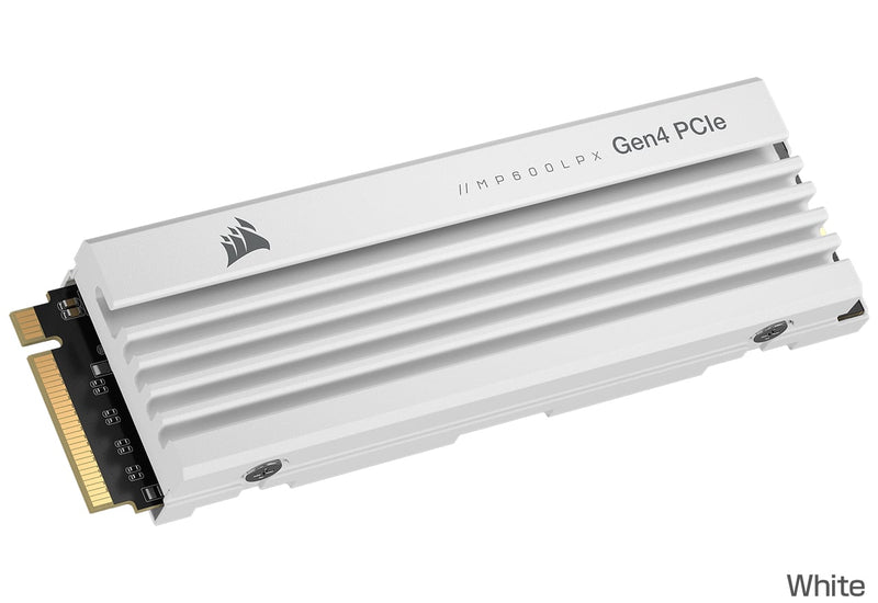 CORSAIR 2TB MP600 PRO LPX White 白色 w/Heatsink CSSD-F2000GBMP600PLPW M.2 2280 PCIe Gen4 x4 SSD