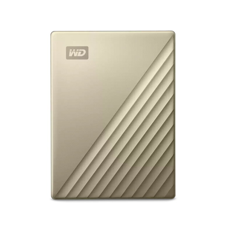 WD 2TB 2.5" My Passport Ultra Gold WDBC3C0020BGD Type-C &amp; USB 3.2 Gen 1 Portable Hard Drive