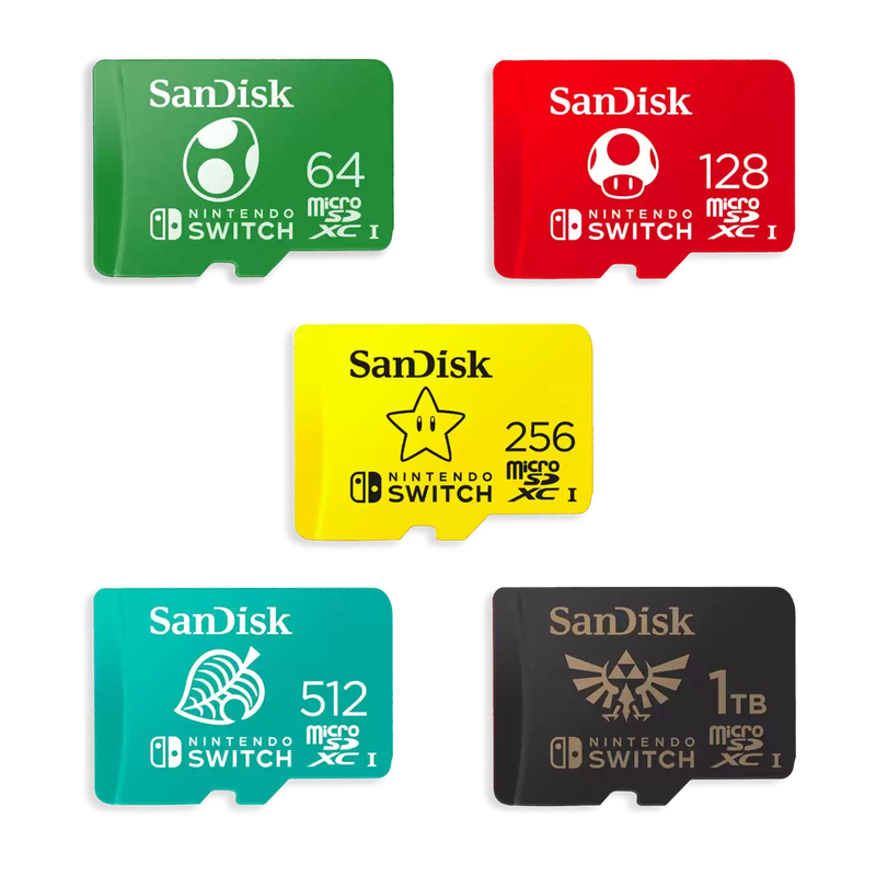 SanDisk 256GB for Nintendo Switch 100MB/s(R) 90MB/s(W) SDSQXAO-256G-GNCZN 772-4438