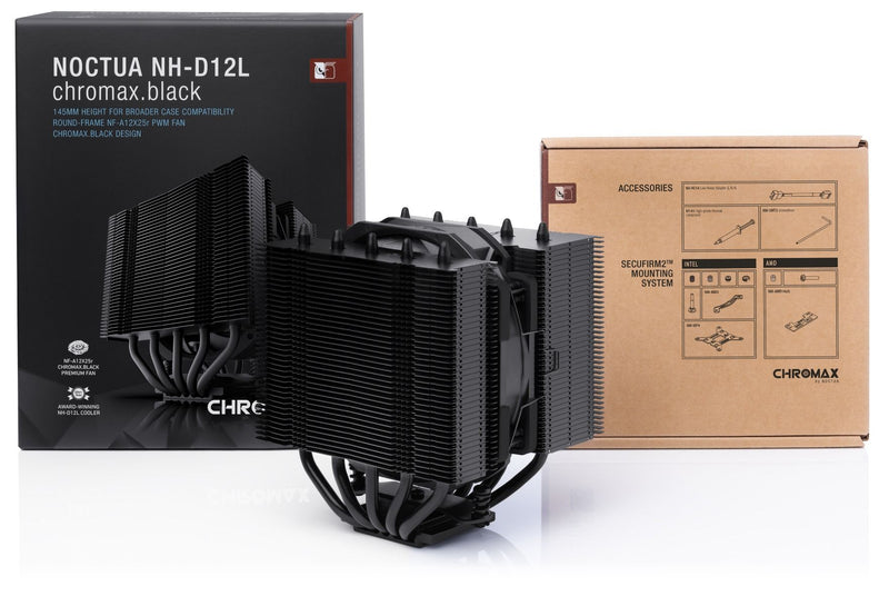 Noctua NH-D12L chromax.black 雙塔式 CPU Cooler