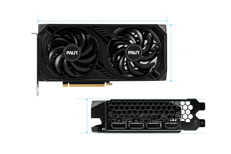 PALIT GeForce RTX 4060 Ti Dual 8GB GDDR6 NE6406T019P1-1060D
