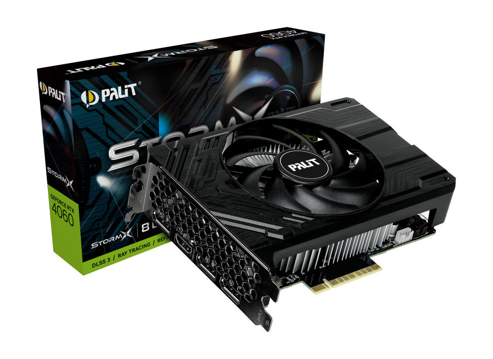 グラフィックボード・グラボ・ビデオカード Palit GeForce RTX 4060 StormX V1 PALIT GeForce RTX 4060 StormX 8GB GDDR6 NE64060019P1-1070F