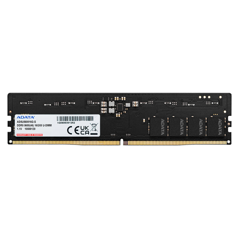 ADATA 16GB (1x16GB) DDR5 5600MHz U-DIMM AD5U560016G-S Memory