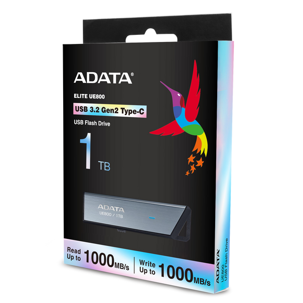 ADATA 1TB UE800 Type-C USB 3.2 Gen 2 1000MB/s Solid State Flash Drive 隨身碟 AELI-UE800-1T-CSG (HD-UE801TS)