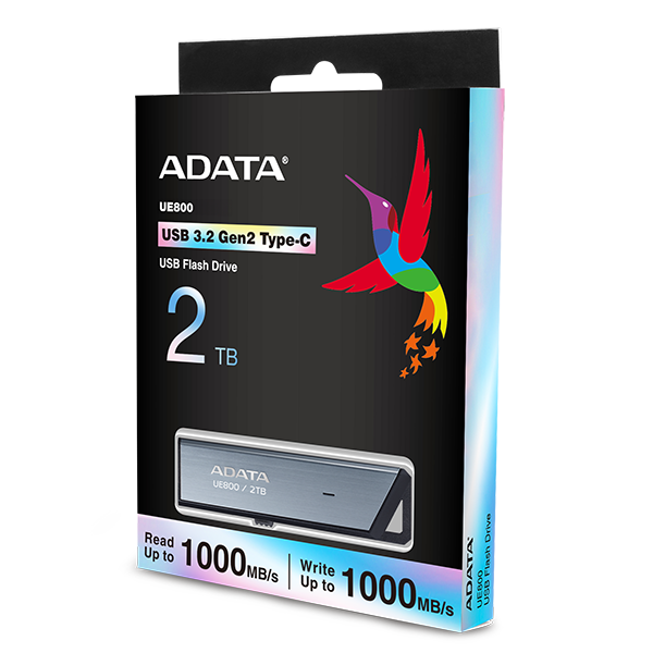 ADATA 2TB UE800 Type-C USB 3.2 Gen 2 1000MB/s Solid State Flash Drive 隨身碟 AELI-UE800-2T-CSG (HD-UE802TS)