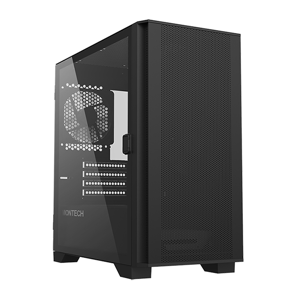 MONTECH AIR 100 LITE Black Tempered Glass Micro-ATX Case MO-CA-AIR100-LITE-BK