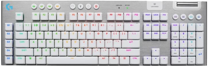 Logitech G915 X Lightspeed 無線 RGB 機械電競鍵盤 - White 白色 英文 - Tactile 920-012691 原裝行貨