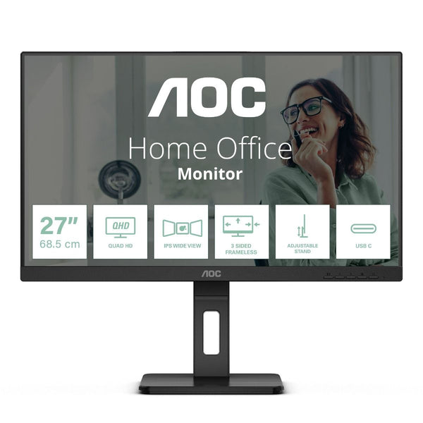AOC 27" Q27P3CV 75Hz 2K QHD IPS (16:9) 顯示器
