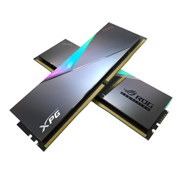 ADATA 32GB Kit (2x16GB) XPG LANCER RGB ROG CERTIFIED AX5U6600C3216G-DCLARROG DDR5 6600MHz Memory AMD EXPO &amp; Intel XMP 3.0 (RM-LR5E32R)