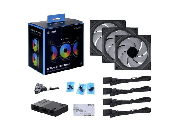 Lian-Li UNI FAN SL INFINITY 120 RGB UF-SLIN120-3B 黑色風扇 (3 in 1)