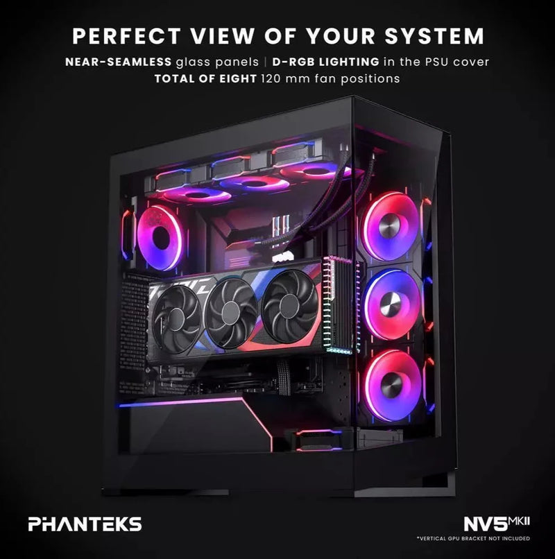 Phanteks NV5 MKII Black Black Mid-Tower Case PH-NV523TG_DBK02 