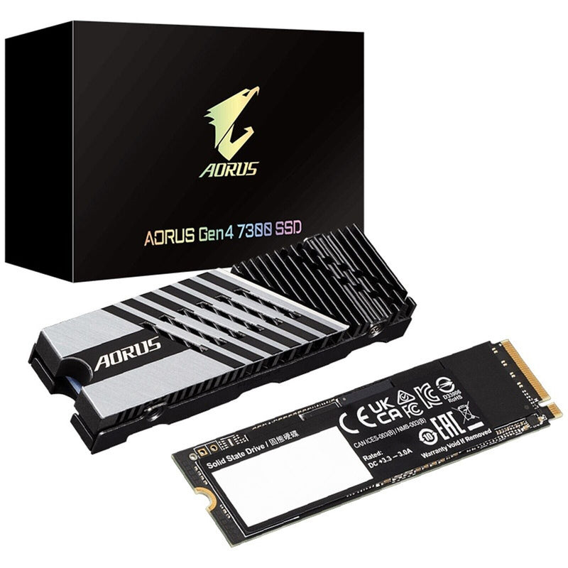 GIGABYTE 2TB AORUS Gen4 7300 w/Heatsink GP-AG4732TB M.2 2280 PCIe Gen4 x4 SSD