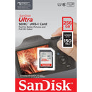 SanDisk 256GB Ultra SD Card (CL10 UHS-I Full HD 150MB/s) SDSDUNC-256-GN6IN 772-4566