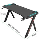 LAVA Y-DESK 1460 RGB 人體工學碳纖維板電競枱 140*60*74(H) (代理直送)