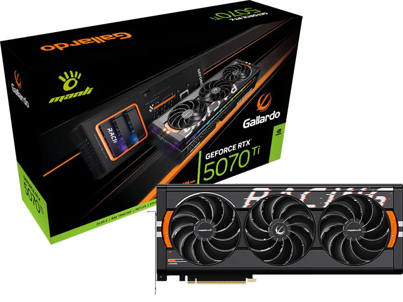 Manli GeForce RTX 5070 Ti GALLARDO X3 16GB GDDR7