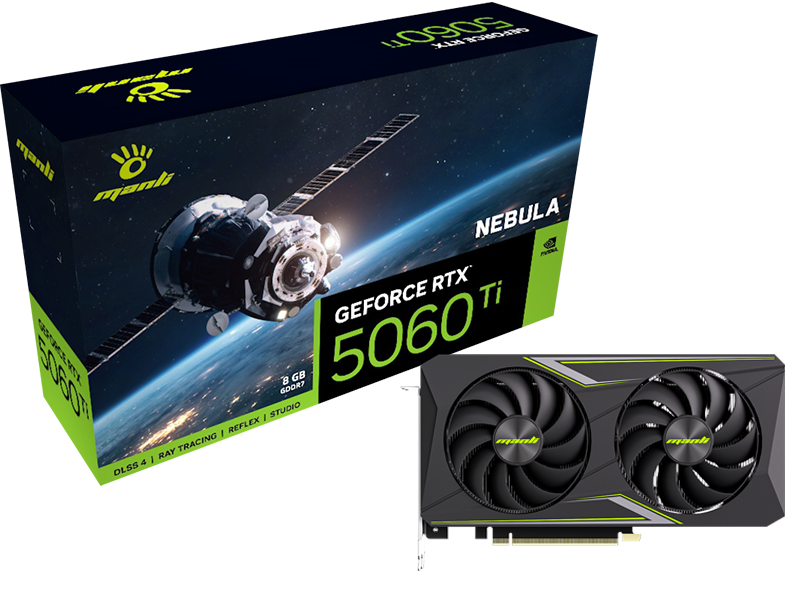 Manli GeForce RTX 5060 Ti NEBULA X2 8GB GDDR7