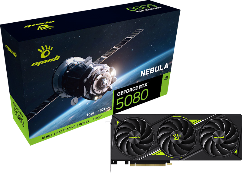 Manli GeForce RTX 5080 NEBULA X3 16GB GDDR7