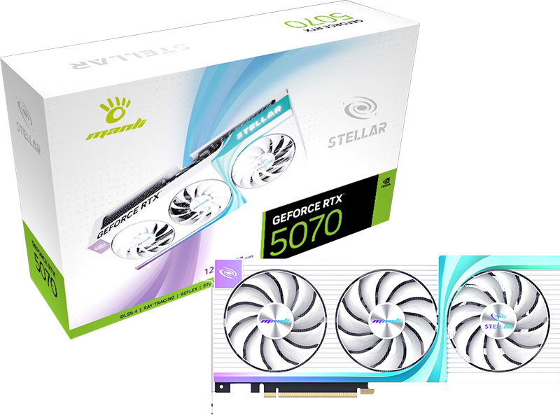 Manli GeForce Series RTX 5070 STELLAR X3 12GB GDDR7