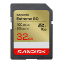 SanDisk 32GB Extreme Go SD Card (CL10 V30 UHS-I U3 4K UHD 100MB/s) SDSDXGN-032G-GNCIN 772-4804