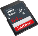 SanDisk 64GB Ultra SD Card (CL10 UHS-I Full HD 100MB/s) SDSDUNR-064G-GN3IN 772-4386