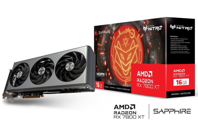 SAPPhIRE NITRO+ AMD Radeon RX 7800 XT GAMING OC 16GB GDDR6 RX7800XT-NITRO+16GD6OC